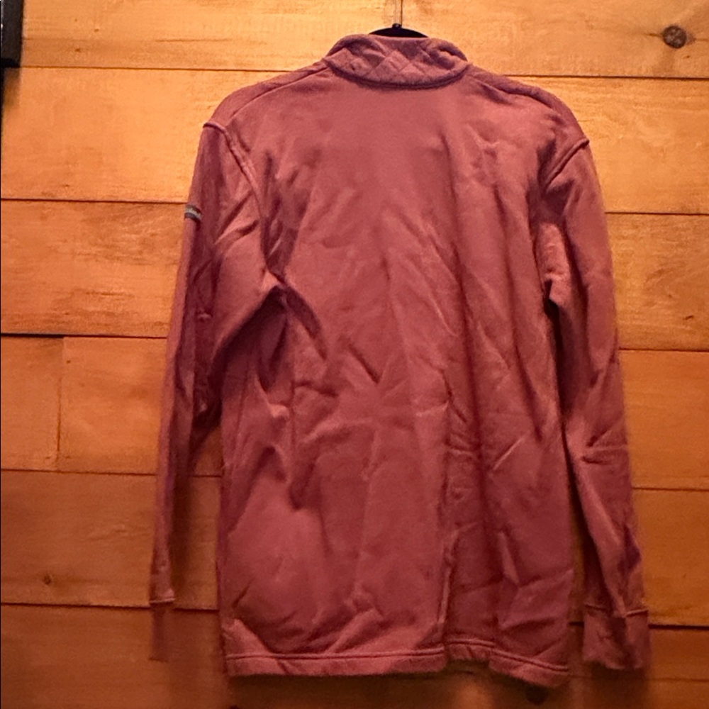 Columbia Women's Quilted Half-Zip Sweatshirt - Mauve - Picture 6 of 7